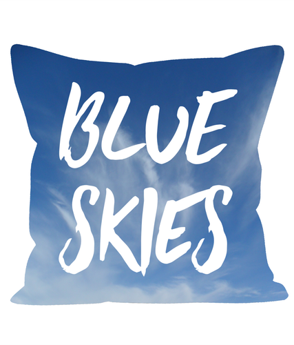 Blue Skies Coastal Cotton Feel Cushion