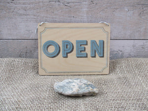 Open, Closed for Spiritual Maintenance Reversible Wooden Sign