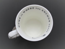 Home is Where the Anchor Drops Black and White Ceramic Cooksmart Mug